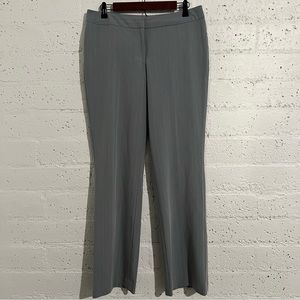 5/$25 Hillard & Hanson Womens Pants 10 Gray Pinstripe Stretch Career AR6